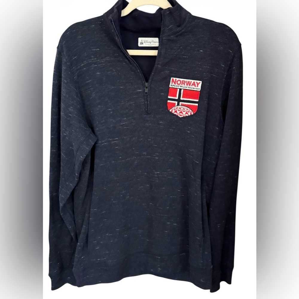 Disney‎ Parks Norway Epcot Quarter Zip Scandinavian Nordic Minimalist Travel Sm
